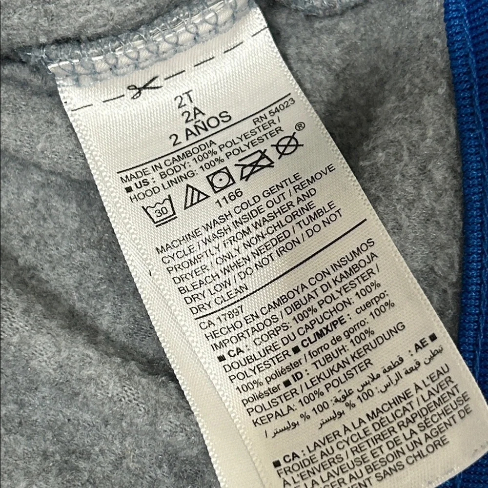 Old Navy Kids Blue and Gray Hoodie